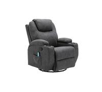 Fauteuil massant SILVANO en tissu - Gris