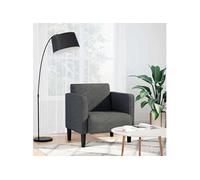 vidaXL Canapé-chaise accoudoirs gris foncé 54 cm tissu velours côtelé, canapé simple, canapé confort, fauteuil TV, canapé, 4100516