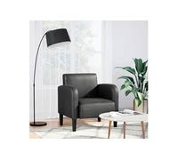 vidaXL Chaise de canapé 54 cm similicuir noir avec accoudoirs