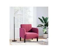 Fauteuil met armleuningen cm velours rouge bordeaux