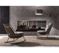 Fauteuil Métal Design Coussin Lounge Club Chaise Siège Luxe Chambre Nouveau Balançoire