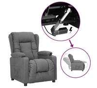 Fauteuil Meuble de Salon Fauteuil de Relaxation Maison Gris Foncé Tissu vidaXL