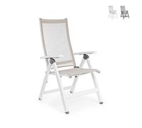 Fauteuil moderne d'extérieur inclinable en aluminium Bizzotto Cruise