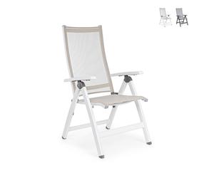 Fauteuil moderne d'extérieur inclinable en aluminium Bizzotto Cruise