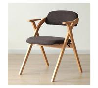 Fauteuil moderne du milieu du siècle avec coussin et cadre en bois gris foncé élégant parfait pour salon, cuisine, bureau, assise confortable