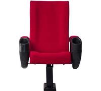 Fauteuil moderne Fauteuil Canapé 1 place pour théâtre Cinéma Design Luxe Rouge Textile