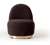 Fauteuil Moderne Marron Salon Textile Luxe Design Meubles Lounge Club