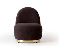 Fauteuil Moderne Marron Salon Textile Luxe Design Meubles Lounge Club