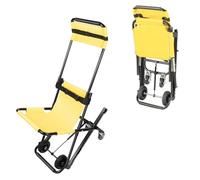 Fauteuil Monte-Escalier Mobile Pliable, Portable à 4 Roues, Pour L'éVacuation Des Pompiers, Simple ManœUvre, Pour Le Transfert Quotidien En Descente