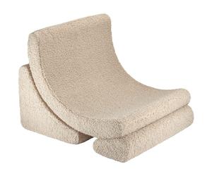 Fauteuil Moon Biscuit molletonné