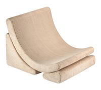 Fauteuil Moon Brown Sugar velours côtelé