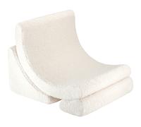 Fauteuil Moon Cream White molletonné