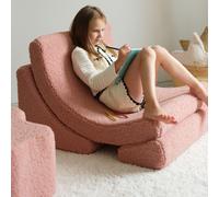Fauteuil Moon Guava Pink molletonné