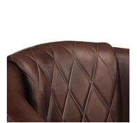 Fauteuil - MOTHINESSTO - YY3711 - Cuir véritable - Marron clair - 1 place - Élégance