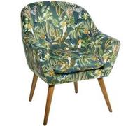 Fauteuil motif jungle Sango Atmosphera Vert G