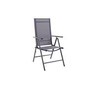 Fauteuil bas de jardin pliant multiposition aluminium et toile - Avila