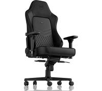 noblechairs Hero Chaise de Gaming - Chaise de Bureau - Cuir Véritable - Noir