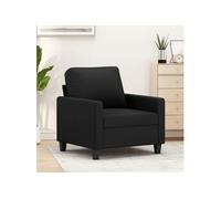 Fauteuil Noir 60 cm Similicuir