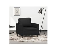 vidaXL Fauteuil 359323 – Similicuir, 60 cm – Noir