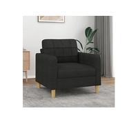 Fauteuil Noir 60 cm Tissu