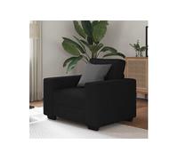 Vidaxl Fauteuil Noir 60 Cm Tissu Noir