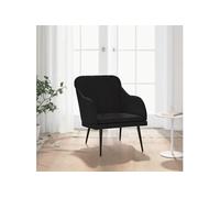 Fauteuil Noir 63x76x80 cm Velours