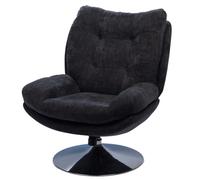 Fauteuil noir avec piètement ch
