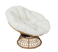 Home deco factory Fauteuil pivotant Cancún Blanc