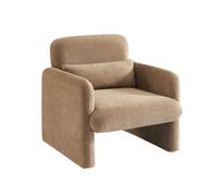 Fauteuil OMA tissu marron