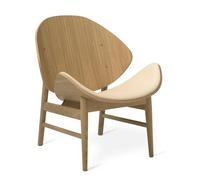 Fauteuil Orange Warm Nordic avec Assise en Tissu Végétal 090/chêne