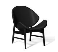 Fauteuil Orange Warm Nordic avec Assise et Dossier Rembourrés Noir/chêne Noir