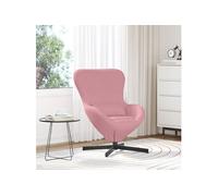 Fauteuil Ouf en Velours Rose