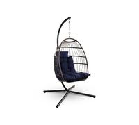 Fauteuil ouf Suspendu - SereneLife - Bleu Foncé - Jusqu'à 158 kg