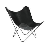 cuero Fauteuil Pampa Mariposa Butterfly Chair noir PxHxP 87x92x86cm