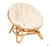 Fauteuil Papasan en rotin + coussin