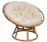 Fauteuil papasan en rotin Seram Atmosphera Beige G