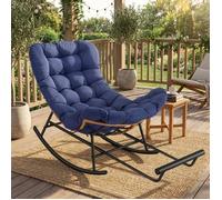 Fauteuil Papasan - GARVEE - Design ergonomique surdimensionné - Coussin 10 cm en coton PP doux