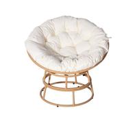 Fauteuil papasan intérieur/extérieur style loveuse ""Bali"" - Ø91cm - Beige