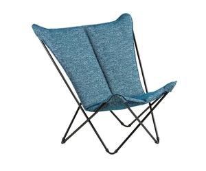 Fauteuil Papillon Matelassé Grande Largeur - Sphinx - Tundra - Bleu Cobalt - Lafuma Mobilier