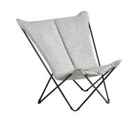 Fauteuil Papillon Matelassé Grande Largeur - Sphinx - Tundra - Gris Tundra Grey - Lafuma Mobilier