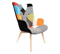 Fauteuil Patchwork Helsinki 99cm Multicolore