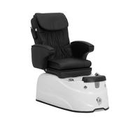 Physa Fauteuil pédicure électrique avec Bain de Pieds éclairé et Fonction de Massage 105 W 150 kg Noir - Fauteuil esthétique Chaise pédicure Siège pédicure
