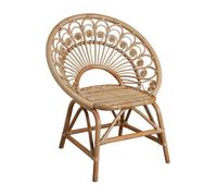 Fauteuil pétale en rotin naturel
