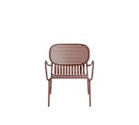 Fauteuil Petite Friture WEEK-END Brun Rouge