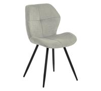 Fauteuil Petri rembourré, matelassé, pieds en métal beige