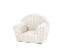 My Velinda – Fauteuil piqué pour enfant – velours côtelé crème
