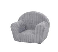 My Velinda – Fauteuil piqué pour enfant – Velours côtelé gris
