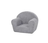 My Velinda – Fauteuil piqué pour enfant – Velours côtelé gris