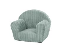 My Velinda - Fauteuil piqué pour enfant - Velours côtelé menthe vert
