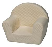 My Velinda Fauteuil Velinda piqué pour enfant – Couleur crème